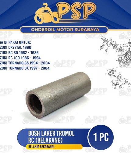 Bosh Laker Tromol Belakang RC (12x48) - Bushing Laher As Roda Suzuki Crystal RC 80 100 Tornado GS GX