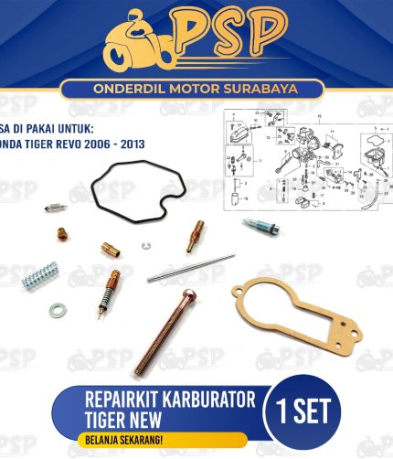 Repairkit Karburator Tiger New - Repair Kit Spuyer Karbu Carburator Assy Honda Tiger Revo Tirev