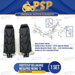Footstep Belakang Megapro Monoshock "A" - Futstep Postep Barstep Pijakan Kaki Belakang Honda