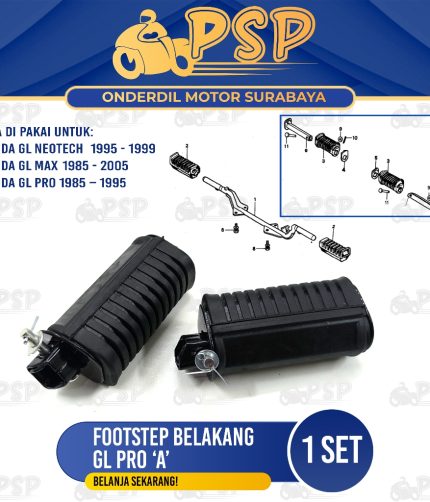 Footstep Belakang GL Pro "A" - Futstep Postep Barstep Pijakan Kaki Belakang Honda GL Max Neotech