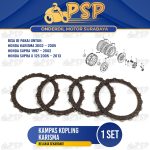 Kampas Kopling Karisma (Harga Set) - Plat Kanvas Kopleng Clutch Honda Kharisma Supra X 125 Karbu