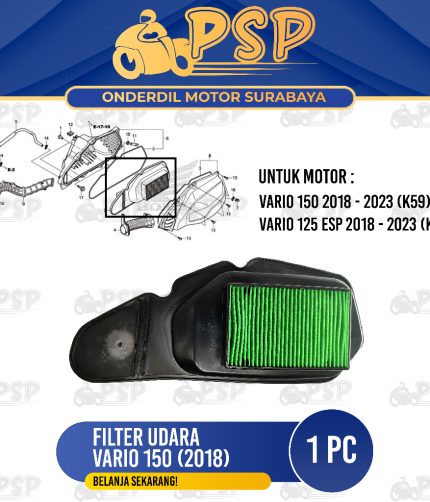 Filter Udara Vario 150 New 2018 - Saringan Hawa Udara Screen Honda Vario 125 LED New PCX 150 CBU
