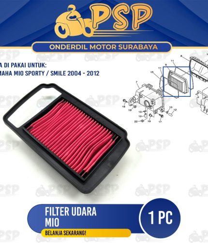 Filter Udara Mio - Saringan Hawa Udara Screen Cleaner Yamaha Mio Karbu Mio Sporty Mio Smile Batman