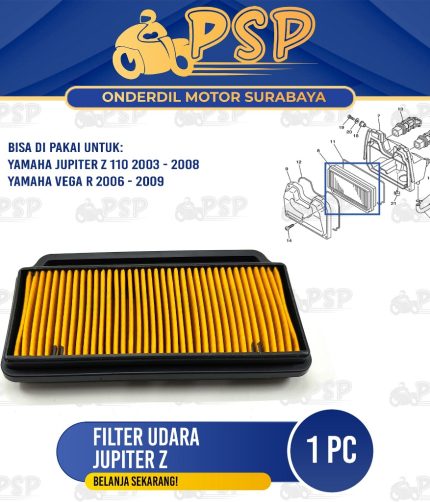 Filter Udara Jupiter Z - Saringan Hawa Udara Filter Screen Cleaner Yamaha Vega R New 2006