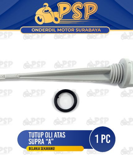 Tutup Oli Atas Supra (Silver) - Penutup Colokan Oli Oil Mesin + Seal Sil Oring O Ring Honda Grand