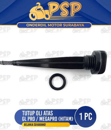 Tutup Oli Atas GL Pro (Hitam) - Penutup Colokan Oli Oil Mesin + Seal Sil Oring O Ring Honda GL Pro