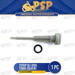 Tutup Oli Atas Tiger (Silver) - Penutup Colokan Oli Oil Mesin + Seal Sil Oring O Ring Honda Tiger