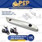 Tutup Pelindung Knalpot Vario (Silver) - Protector Muffler Variasi Cover Knalpot Honda Vario 110 CBS
