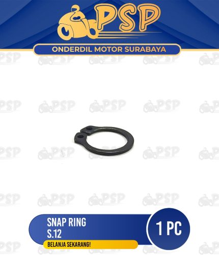 Snap Ring S 12 (1 PC) - Circlip Klip Pengunci Bearing External Type S Universal Berbagai Motor
