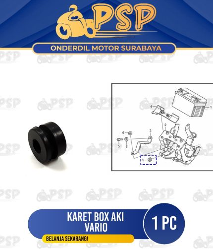 Karet Box Aki Vario 110 (Harga Per PCS) - Karet Tempong Tepong Kempol Dup Dop Body Tutup Aki Accu