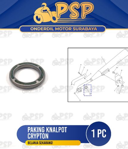 Paking Knalpot Crypton - Packing Asbes Gasket Exh Pipe Kenalpot Knalpot Yamaha Jupiter Vega Lama