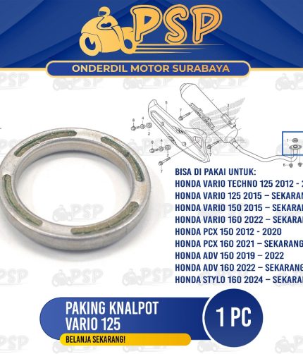 Paking Knalpot Vario 125 - Packing Asbes Gasket Kenalpot Honda ADV 150 PCX 150 Vario 125 Vario 150