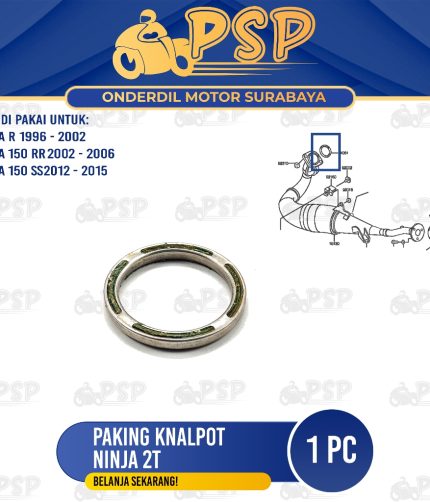 Paking Knalpot Ninja 2T - Packing Asbes Gasket Exh Pipe Kenalpot Knalpot Ninja 2 Tak Ninja 150 R 150