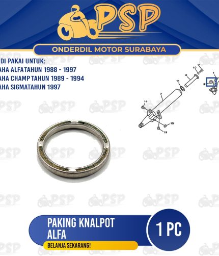 Paking Knalpot Alfa - Packing Asbes Gasket Exh Pipe Kenalpot Knalpot Yamaha Champ Sigma