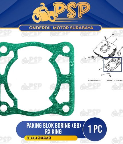 Paking Blok Boring Bawah RX King - Packing Peking Gasket Cylinder Silinder Block Seher Seker Buring