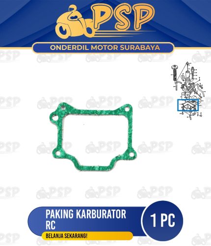 Paking Karburator RC - Packing Peking Perpak Gasket Kalburator Kabulator Mangkok Dalam Suzuki RC80