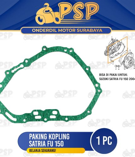 Paking Kopling Satria Fu 150 - Packing Gasket Block Blok Bak Samping Kopleng Kupling Crankcase